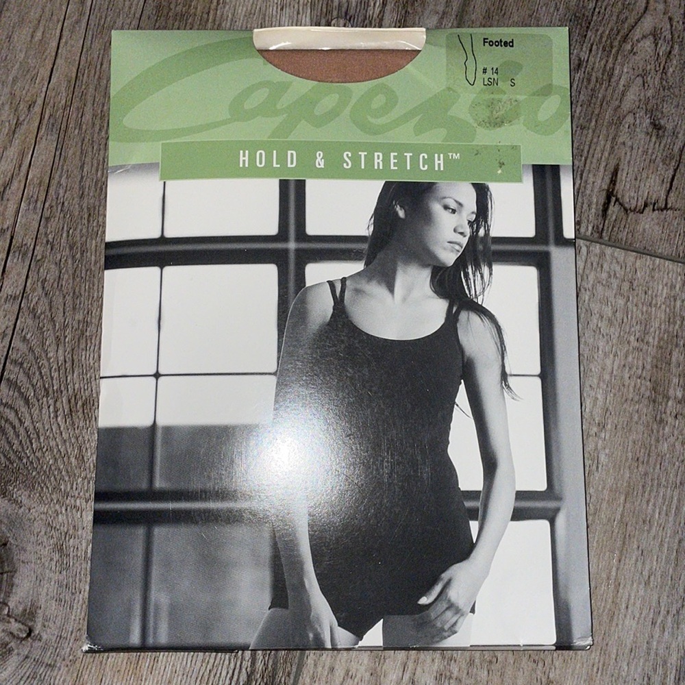 Capezio footed tan tights size S.